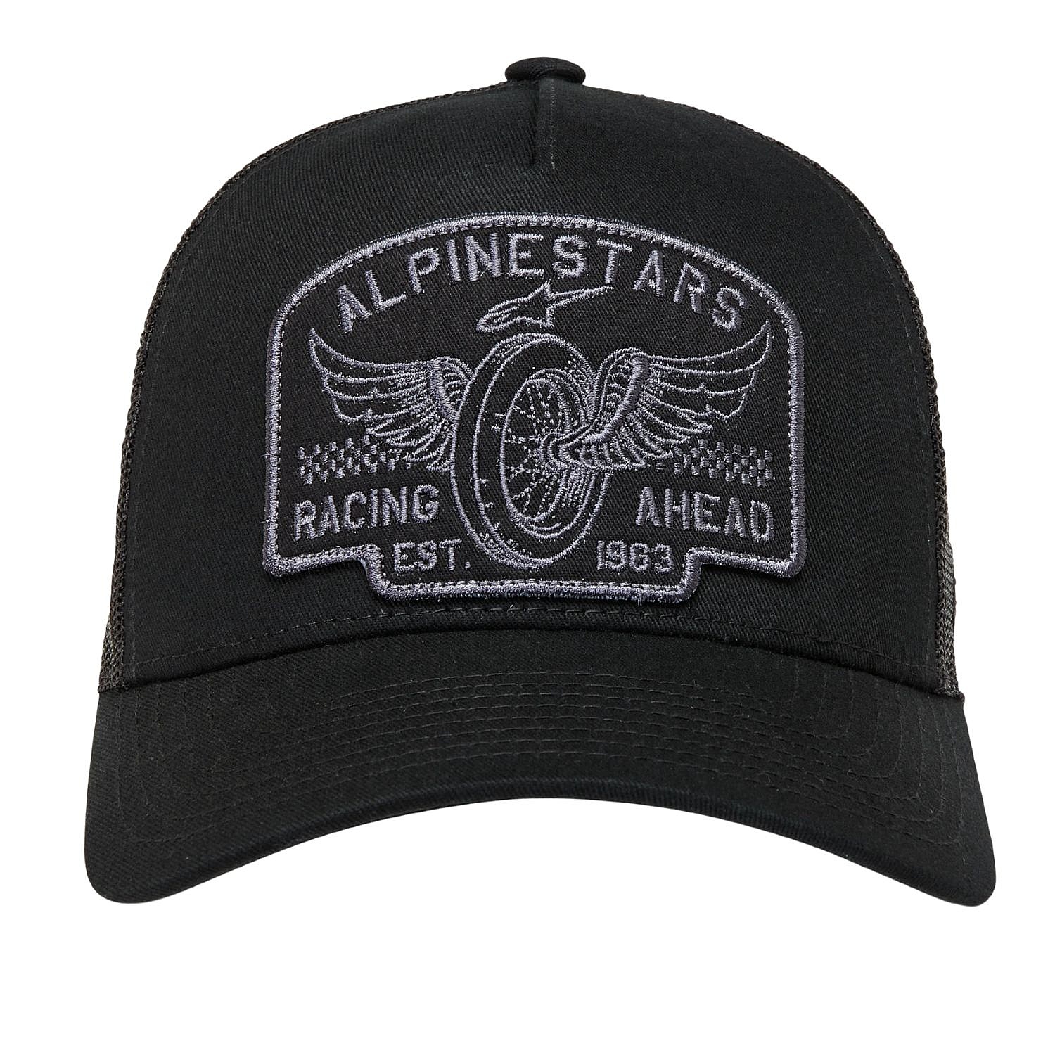 Kappe Alpinestars Heritage Patch Trucker - Black/Grey - men´s