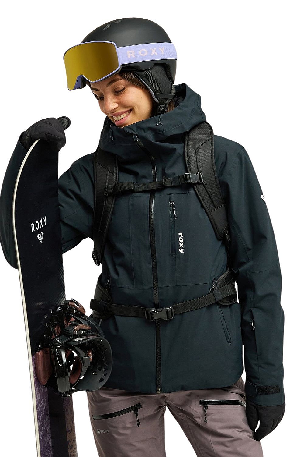 Jacke Roxy 20K Ridgemount - KVJ0/True Black - women´s