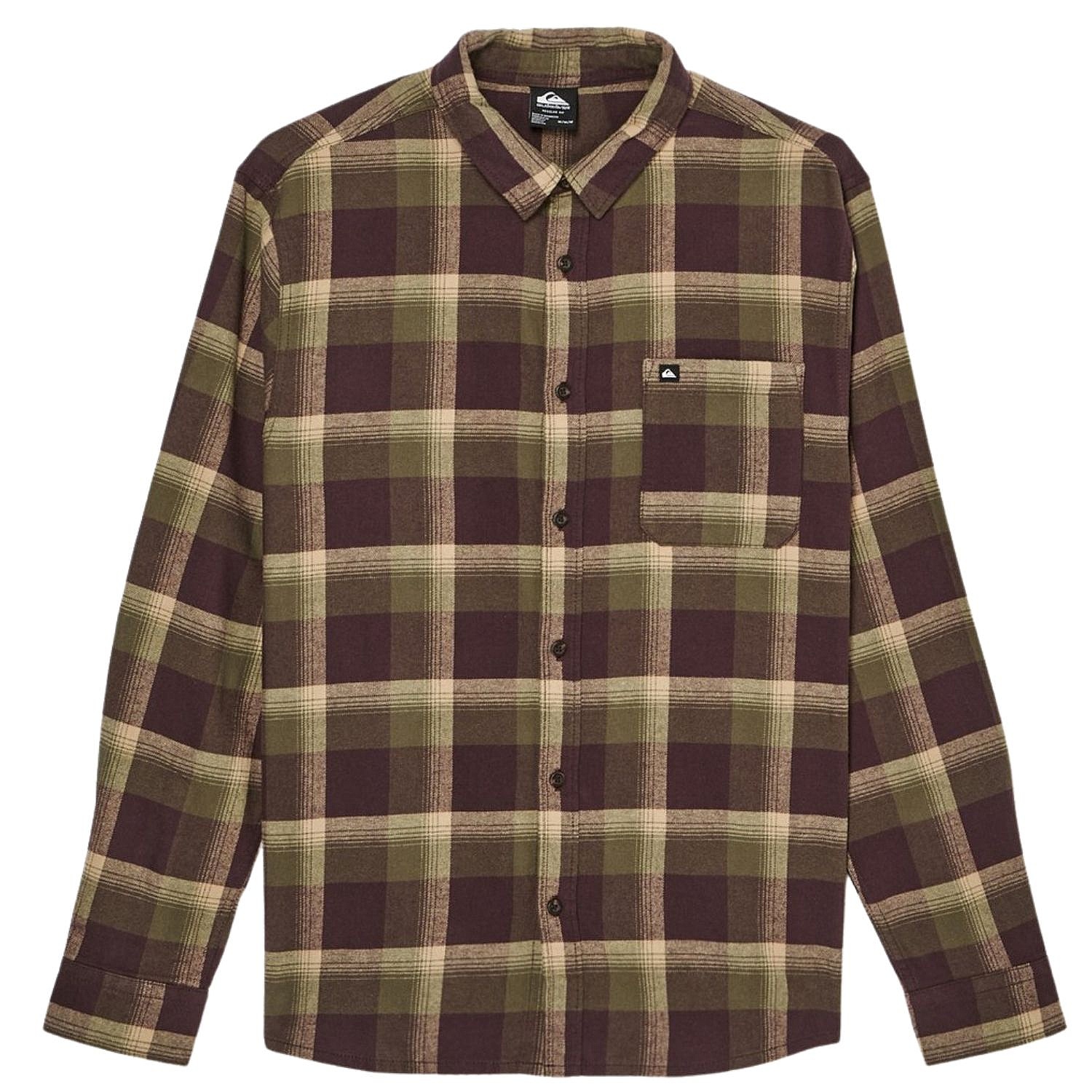 Hemd Quiksilver Motherfly Plaid LS - CRE1/Grape Leaf Motherfly - men´s