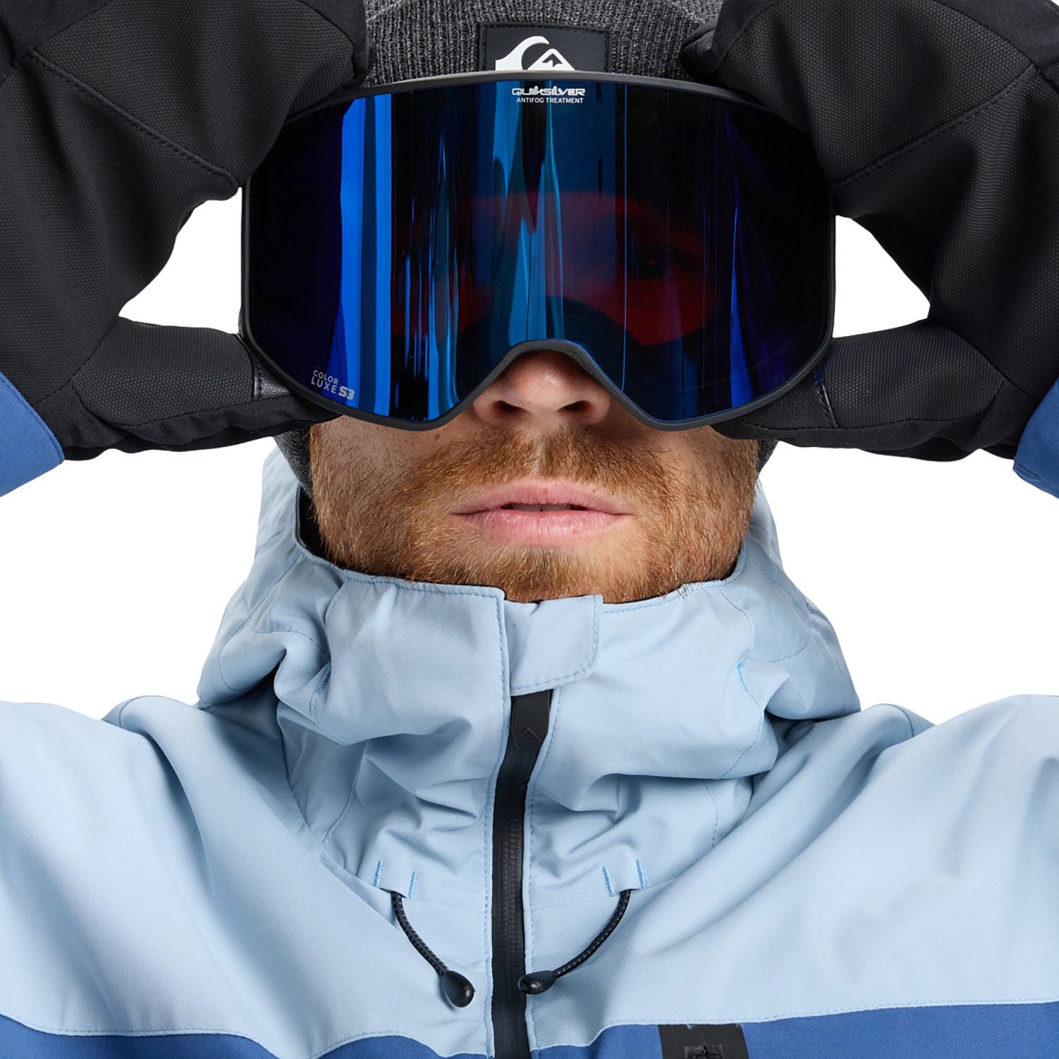 Skibrille Quiksilver Storm - KSD0/Black/Black Clux ML Blue - men´s