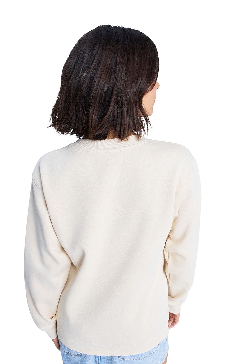 Sweatshirt Roxy Surf Stoked Crew Brushed Vint - TEC0/Parchment - women´s