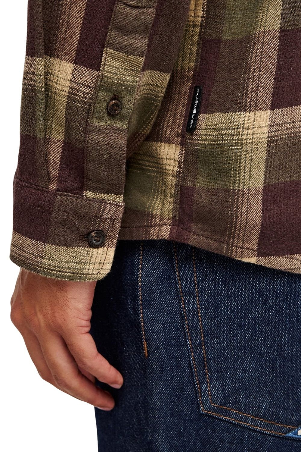 Hemd Quiksilver Motherfly Plaid LS - CRE1/Grape Leaf Motherfly - men´s