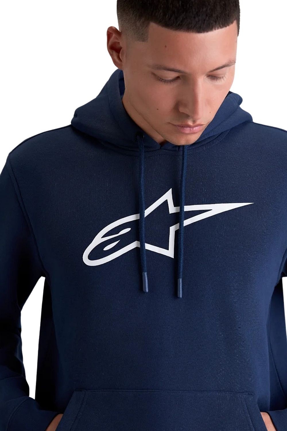 Sweatshirt Alpinestars Ageless Hoodie V3 - Navy/White - men´s