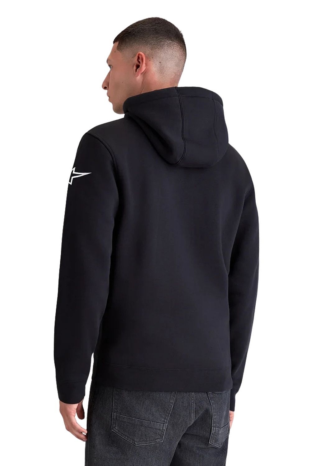 Sweatshirt Alpinestars Race Wordmark Hoodie - Black/White - men´s