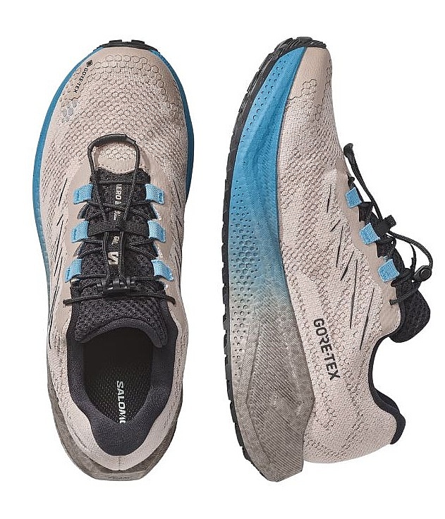 Schuhe Salomon Aero Blaze 4 Grvl GTX - Oxford Tan/Black/Niagara - men´s