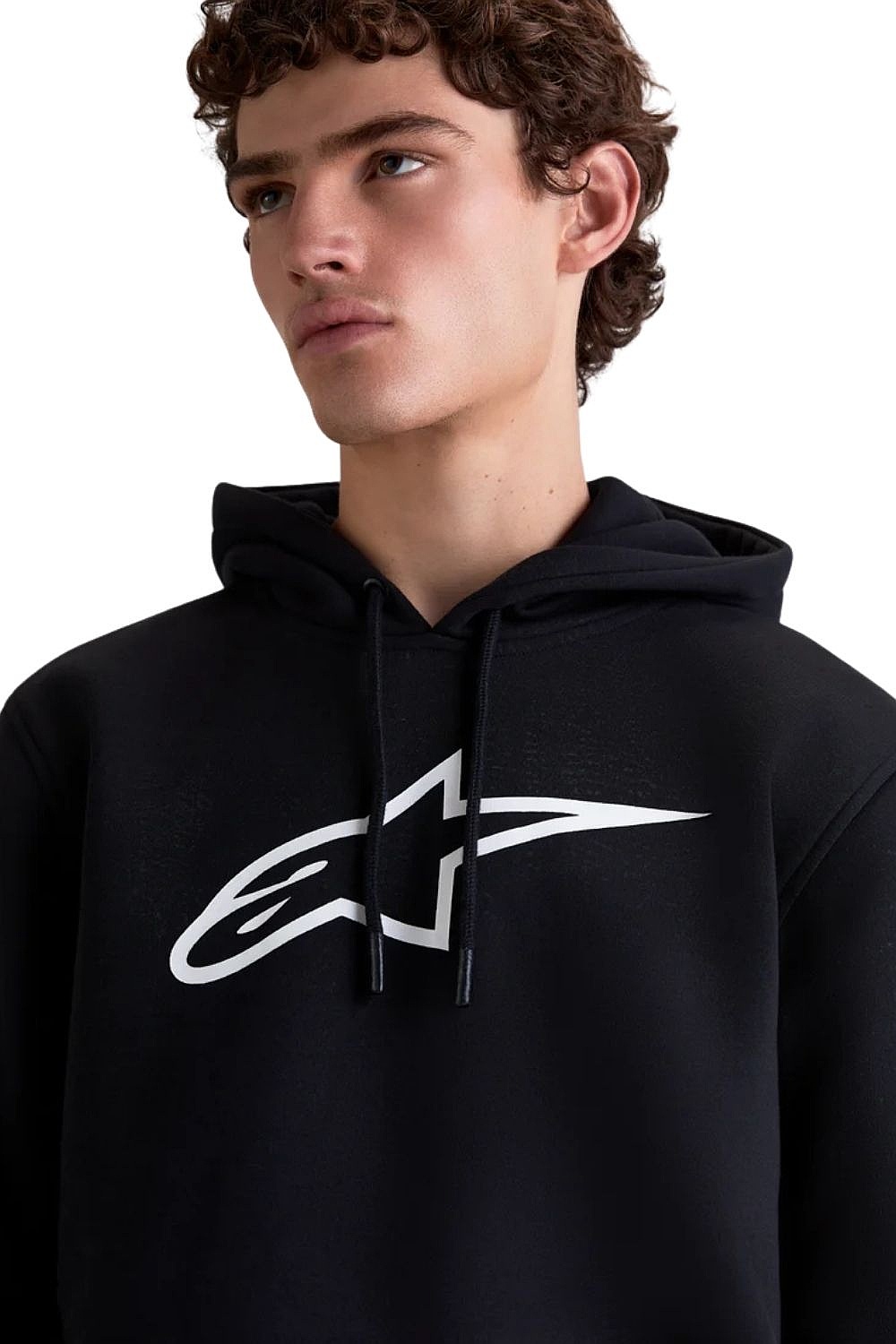 Sweatshirt Alpinestars Ageless Hoodie V3 - Black/White - men´s
