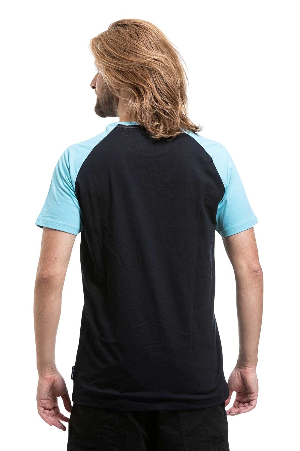 T-Shirt Meatfly Ozzy Raglan - Dark Cyan/Black - men´s