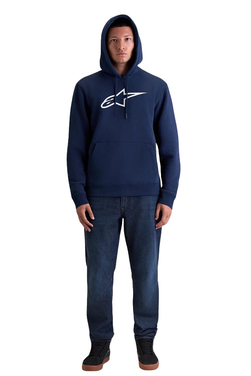 Sweatshirt Alpinestars Ageless Hoodie V3 - Navy/White - men´s
