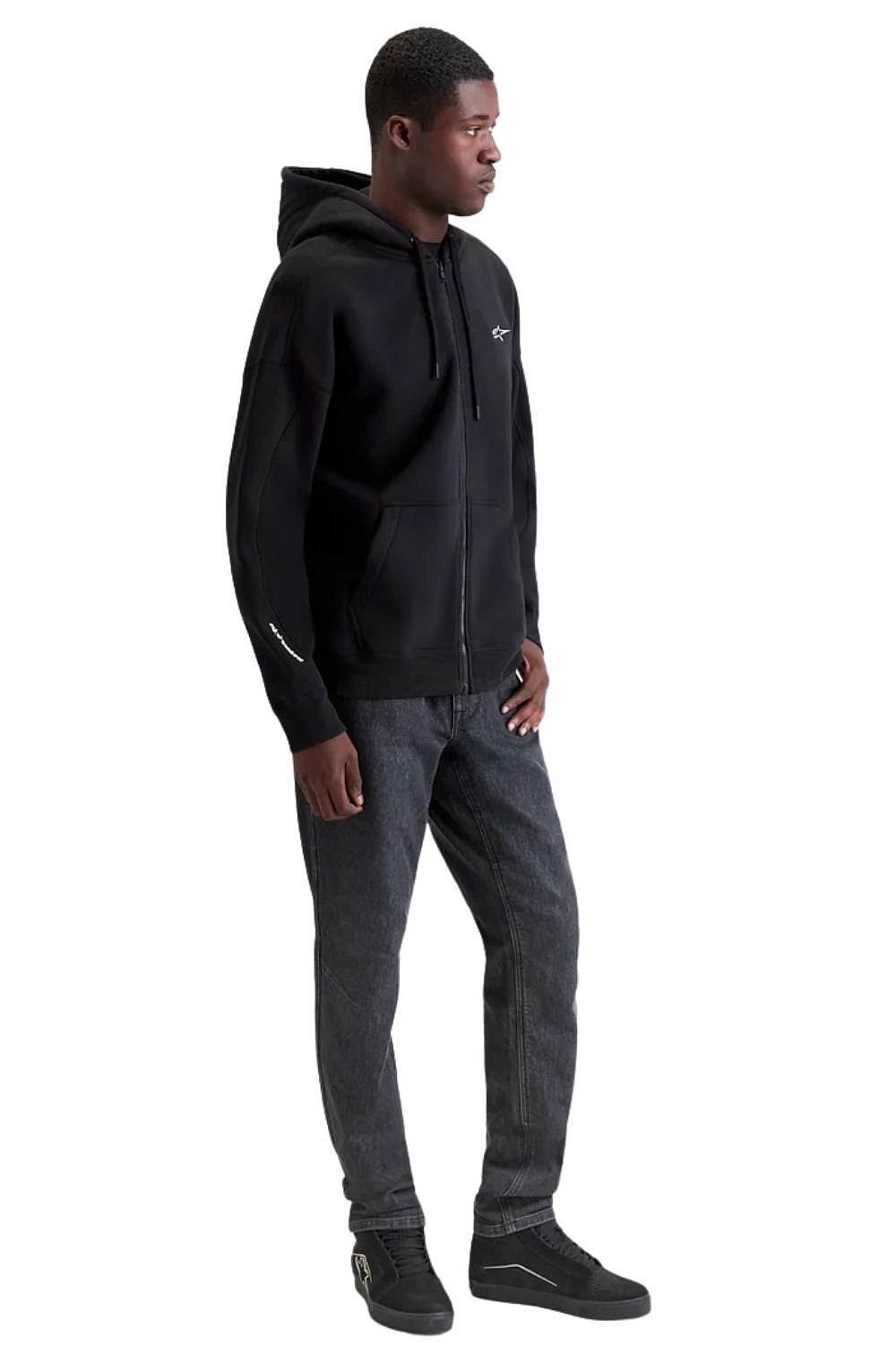 Sweatshirt Alpinestars Entity Oversized Hoodie Zip - Black - men´s
