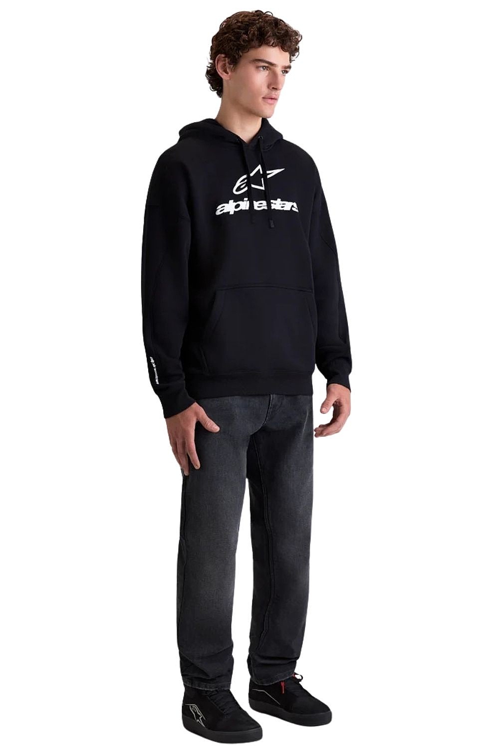 Sweatshirt Alpinestars Prelude Oversized Hoodie - Black - men´s