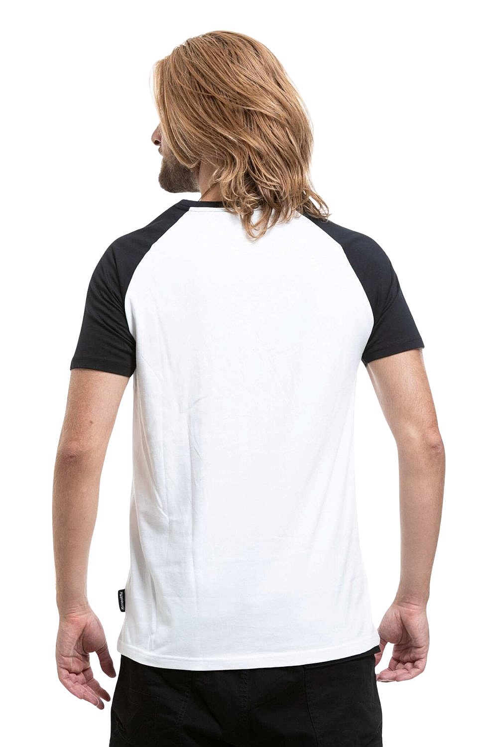 T-Shirt Meatfly Ozzy Raglan - White/Black - men´s