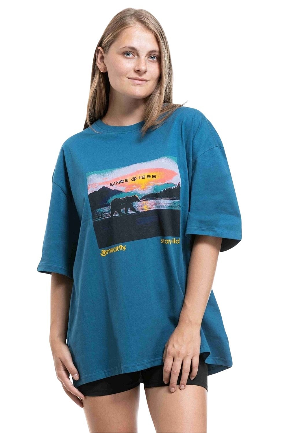 T-Shirt Meatfly Alaska - Super Teal