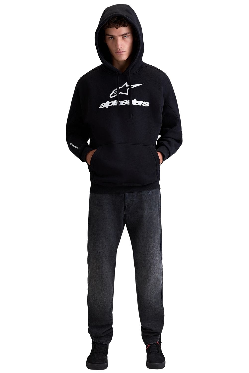 Sweatshirt Alpinestars Prelude Oversized Hoodie - Black - men´s