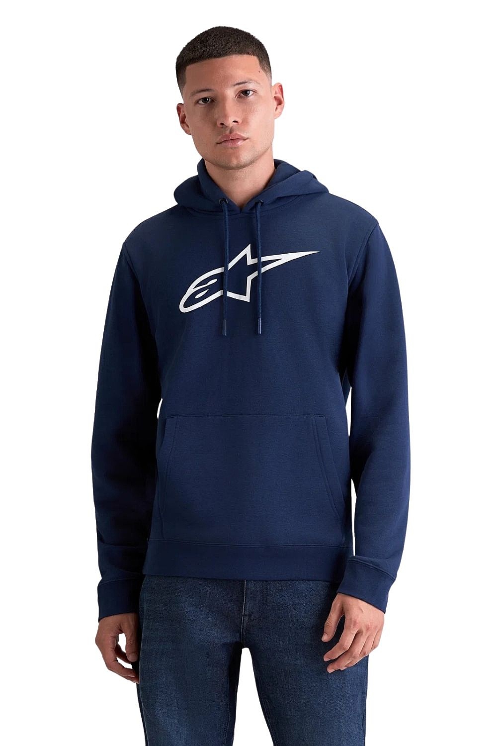 Sweatshirt Alpinestars Ageless Hoodie V3 - Navy/White - men´s