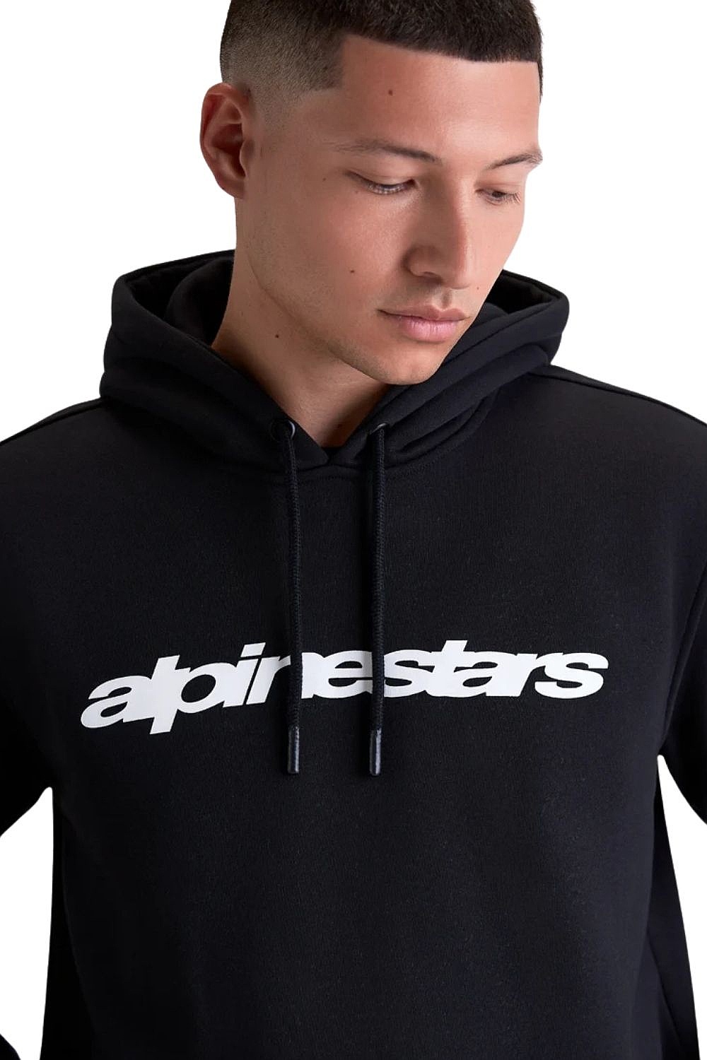 Sweatshirt Alpinestars Race Wordmark Hoodie - Black/White - men´s