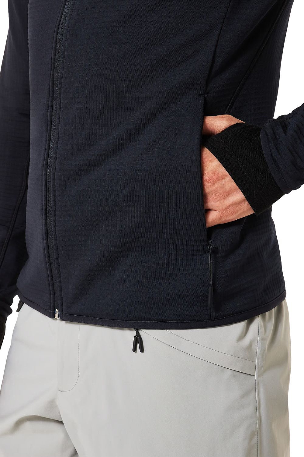 Sweatshirt Oakley Canopy Zip - Blackout/Deep Olive - men´s