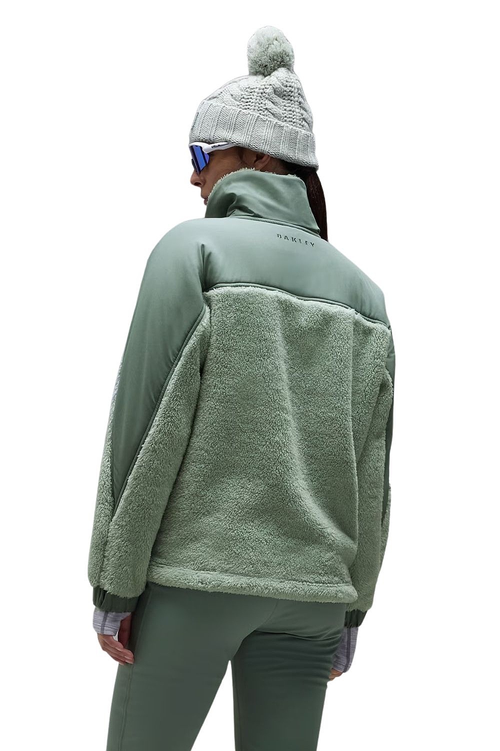 Sweatshirt Oakley W. Mountain Fire Sherpa Zip - Aviator Green/Faded Green - women´s