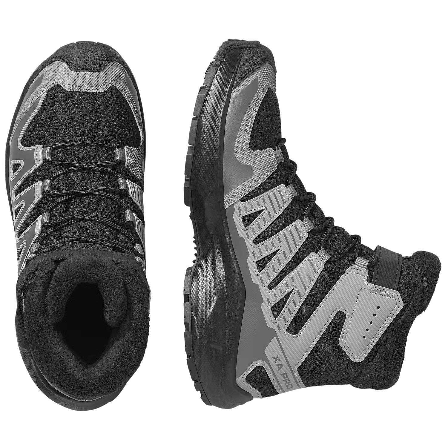 Schuhe Salomon XA Pro Winter Mid Waterproof - Black/Castlerock/Cloudburst - unisex junior