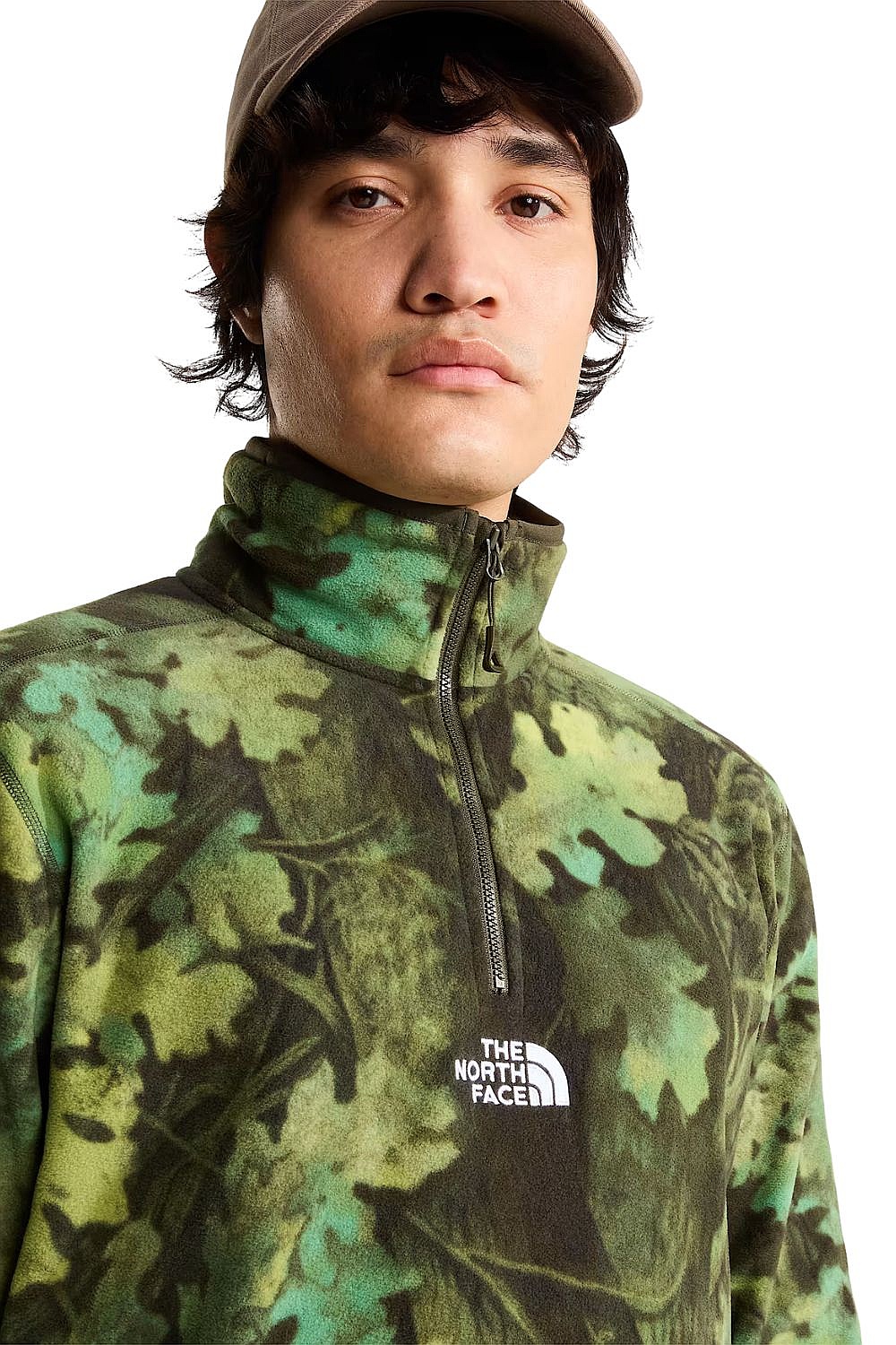 Sweatshirt The North Face Novelty Logo Glacier - New Taupe Green Yosemite Oak Print - men´s