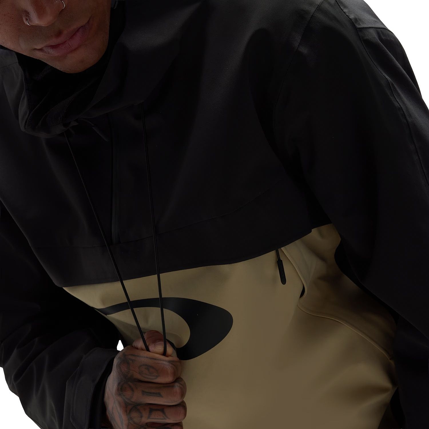 Jacke Oakley Timberline Shell Anorak - Pitch Black/Pebble - men´s