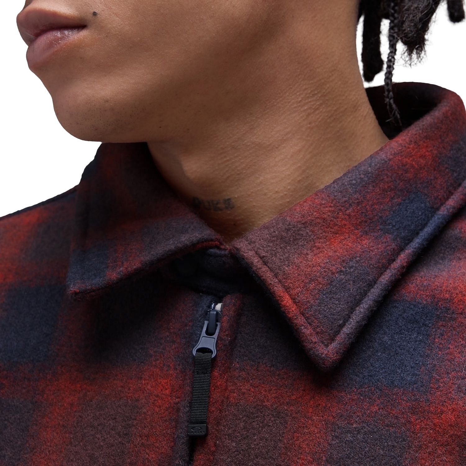 Jacke Oakley Off Slope Overshirt - Dark Umbe/Grap/Red Check - men´s