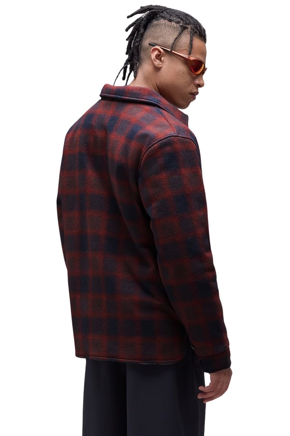 Jacke Oakley Off Slope Overshirt - Dark Umbe/Grap/Red Check - men´s