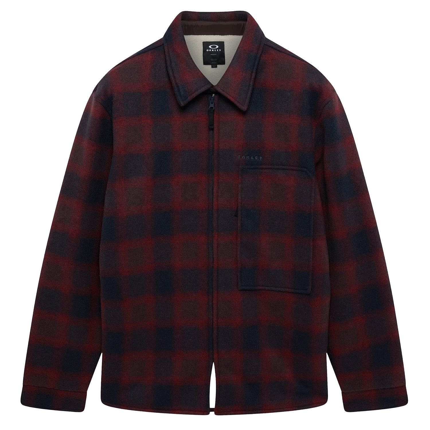 Jacke Oakley Off Slope Overshirt - Dark Umbe/Grap/Red Check - men´s