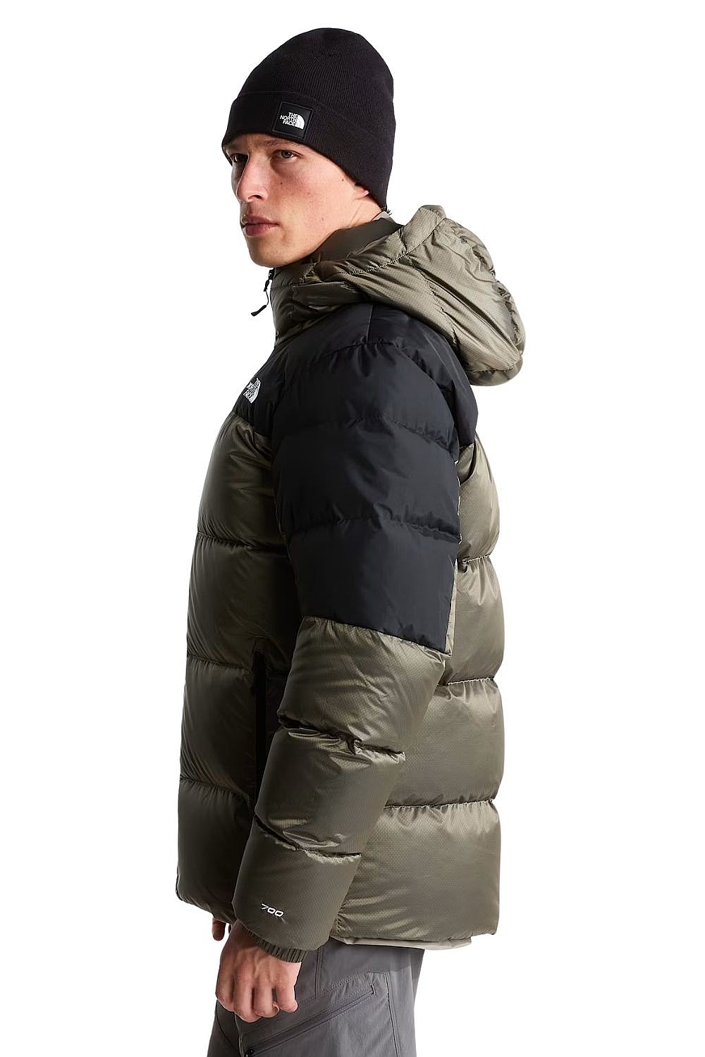 kurtka The North Face Diablo Down 2.0 Hoodie - Stone Slab Black Heather/TNF Black - men´s