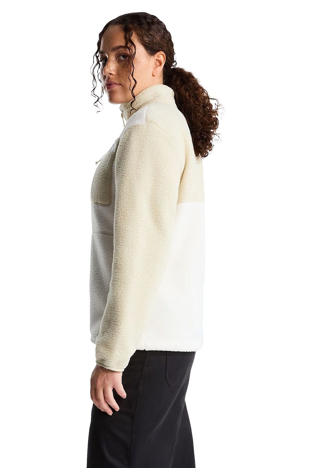 Sweatshirt The North Face Yumiori Zip - White Dune/Desert Stone - women´s