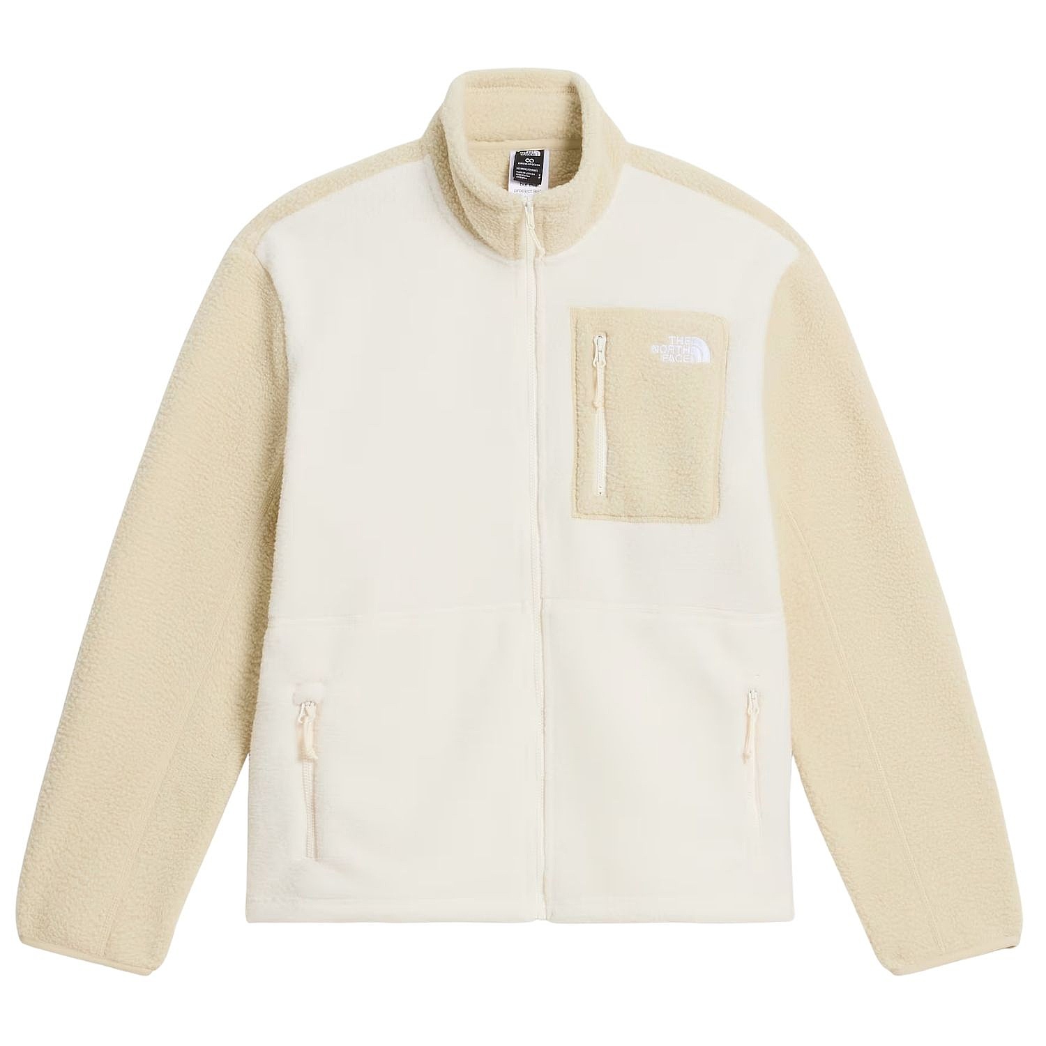 Sweatshirt The North Face Yumiori Zip - White Dune/Desert Stone - women´s