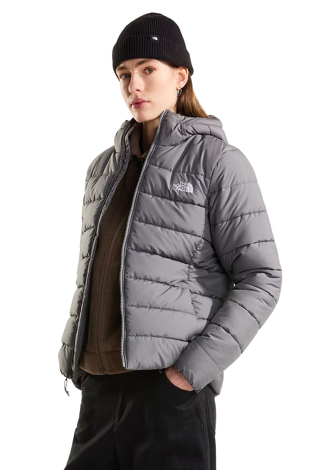 Jacke The North Face Aconcagua Hoodie - Smoked Pearl - women´s