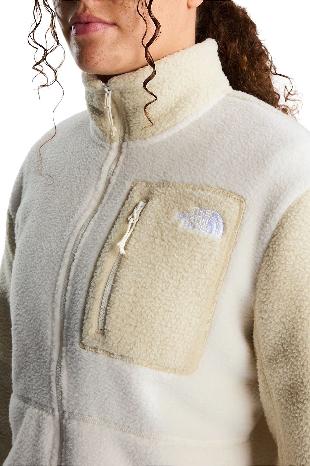 Sweatshirt The North Face Yumiori Zip - White Dune/Desert Stone - women´s