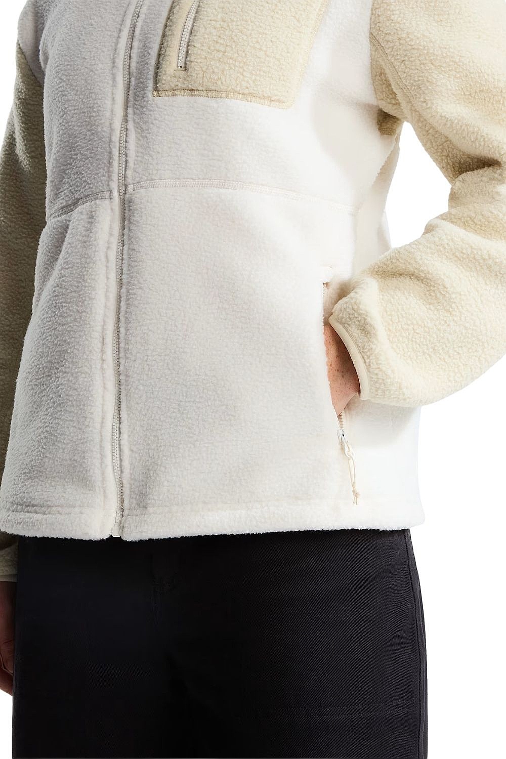 Sweatshirt The North Face Yumiori Zip - White Dune/Desert Stone - women´s