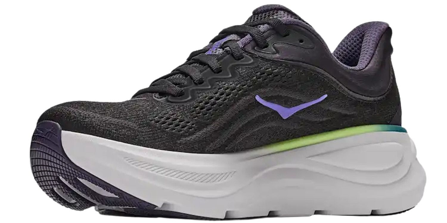 chaussures Hoka Bondi 9 - Black/Neon Dragonfruit - women´s