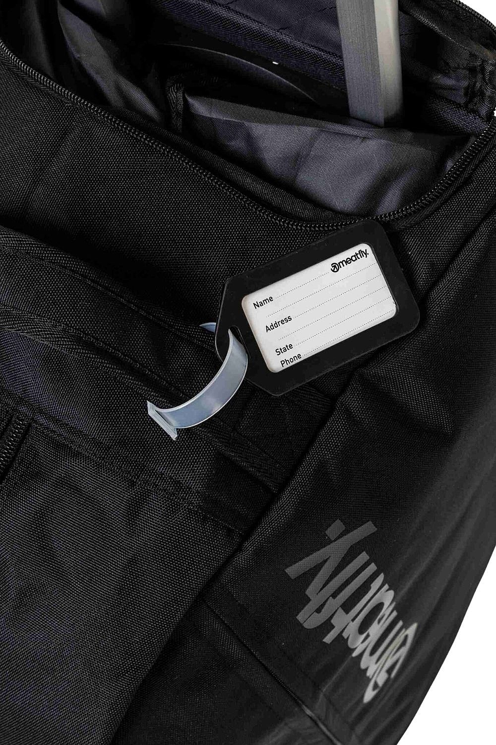 kufr Meatfly Gail Trolley - Full Black/Black Logo