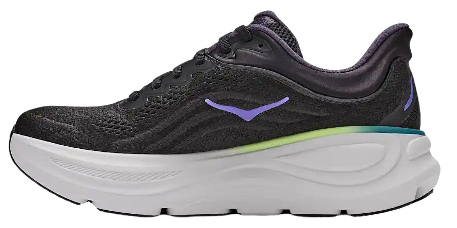chaussures Hoka Bondi 9 - Black/Neon Dragonfruit - women´s