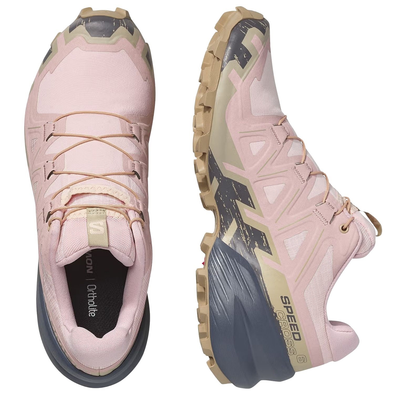 chaussures Salomon Speedcross 6 - Tapioca/Shadow Gray/Slate Green - women´s