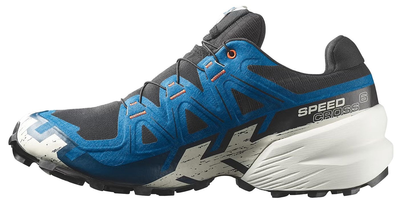topánky Salomon Speedcross 6 GTX - Black/Mykonos Blue/Vanilla Ice - men´s
