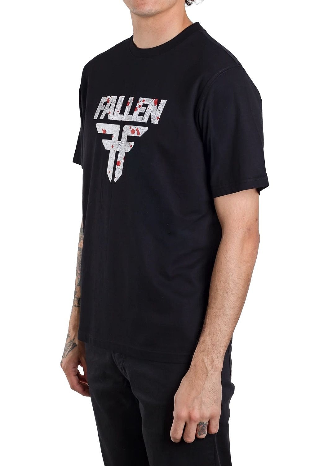 tričko Fallen Insignia - Black/White/Splatter - men´s