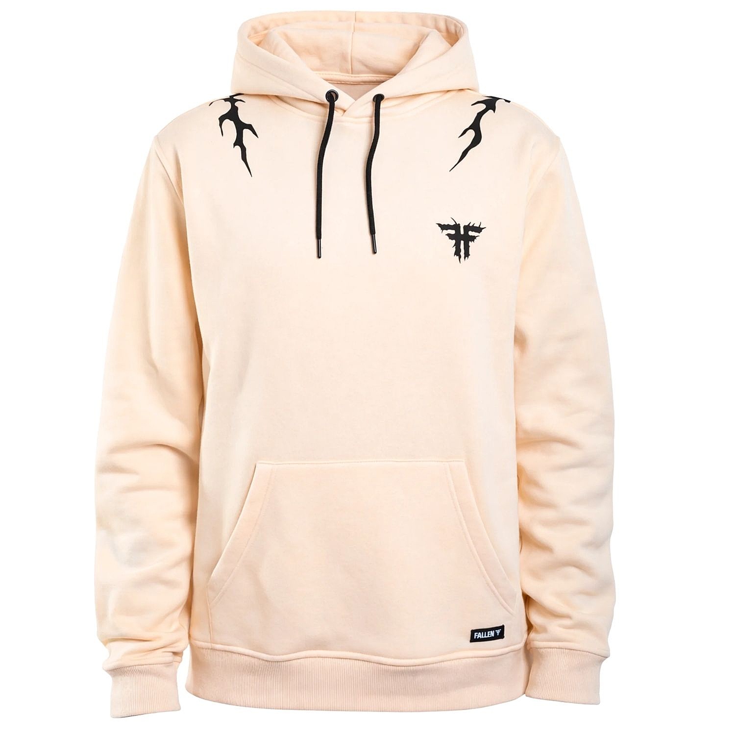 mikina Fallen Iron Hoodie - Off White/Black - men´s