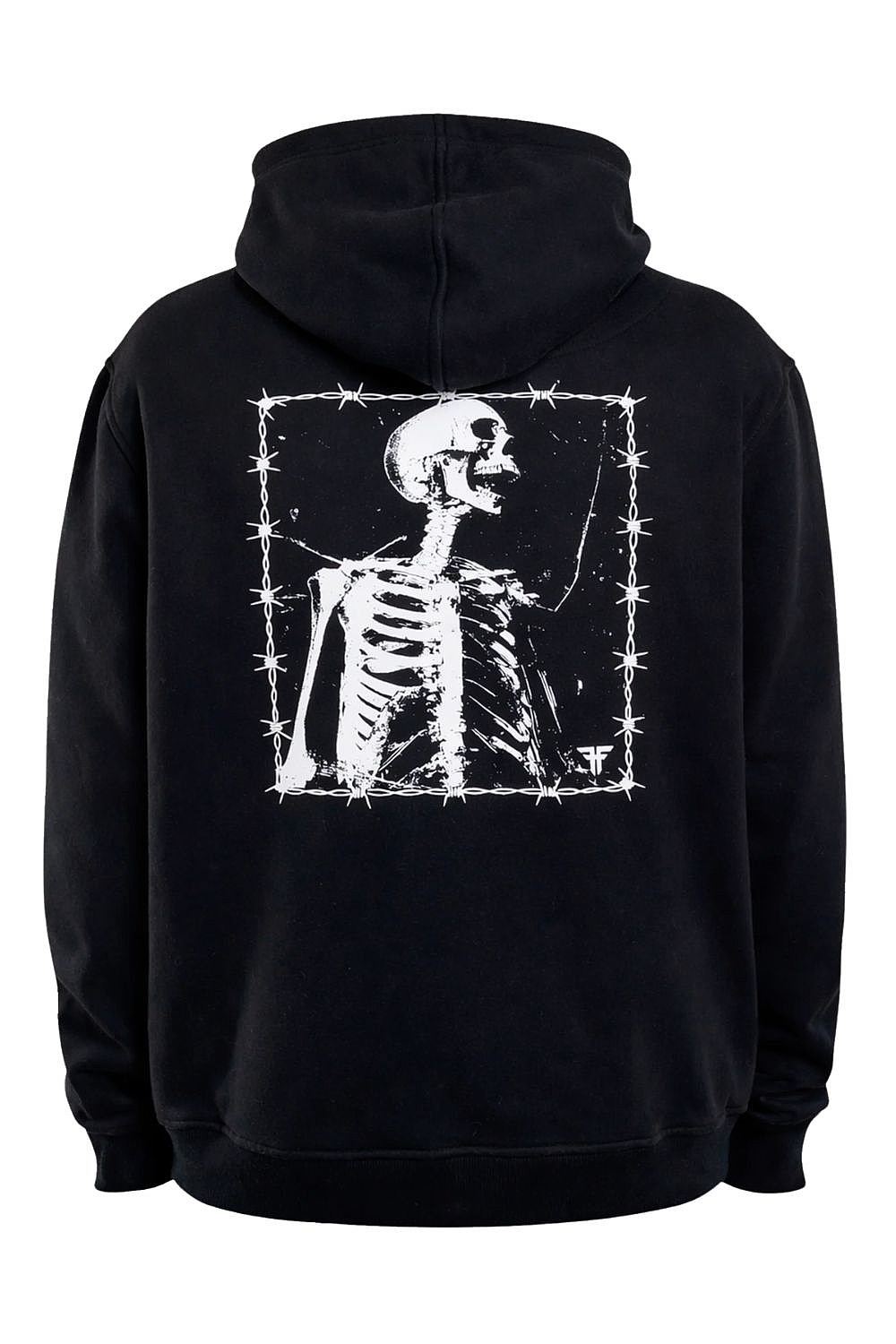 mikina Fallen Barbed Bones Hoodie - Black/White - men´s