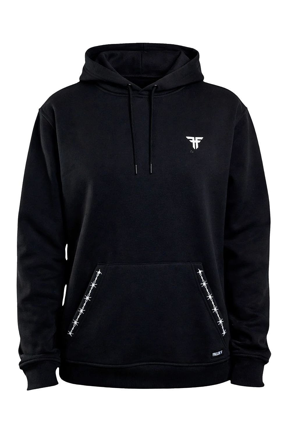 mikina Fallen Barbed Bones Hoodie - Black/White - men´s