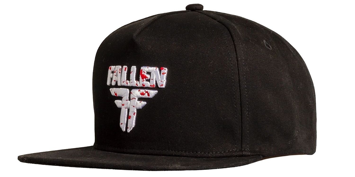 šiltovka Fallen Insignia Flat - Black/White/Splatter - men´s