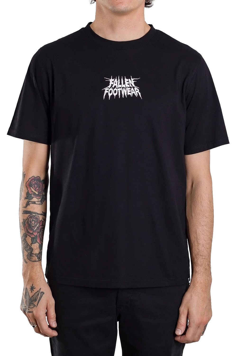 tričko Fallen Distortion - Black/White - men´s