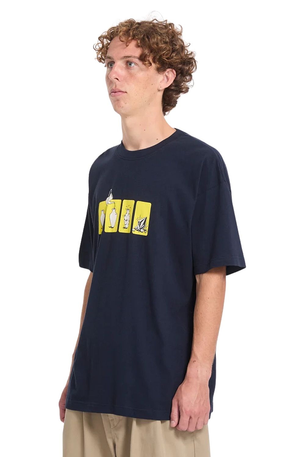 T-Shirt Volcom Before I Break Lse - Marine - men´s