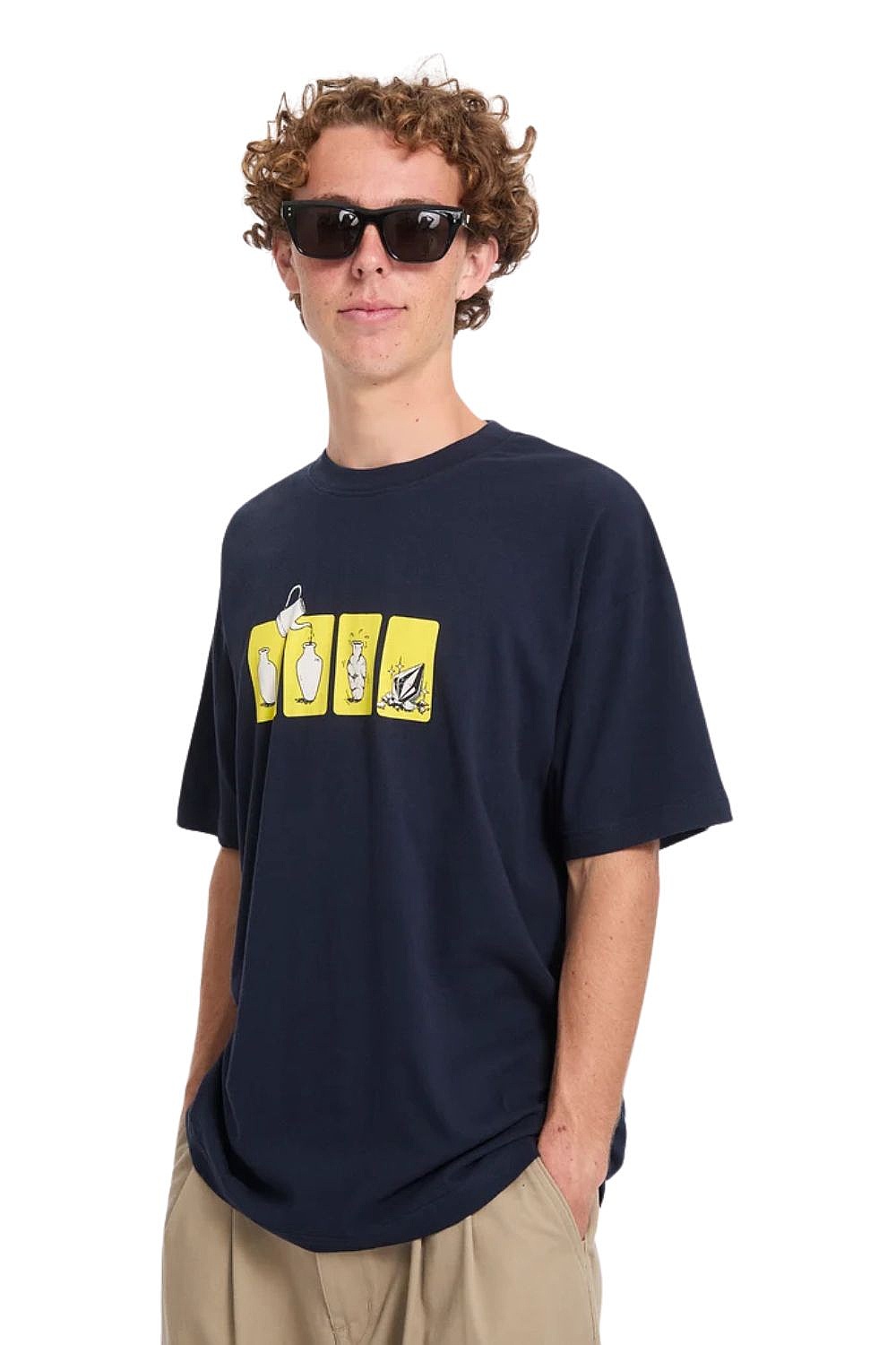 T-Shirt Volcom Before I Break Lse - Marine - men´s