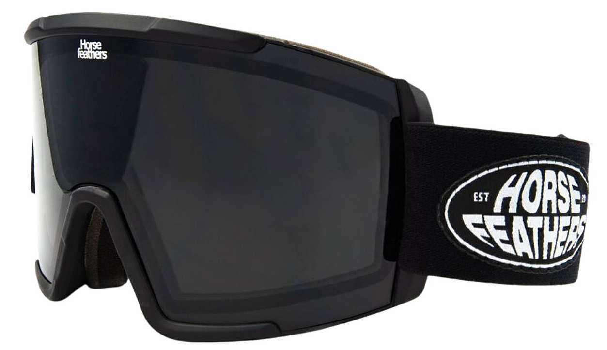 masque de ski  Horsefeathers Feston - Black/Smoke - men´s