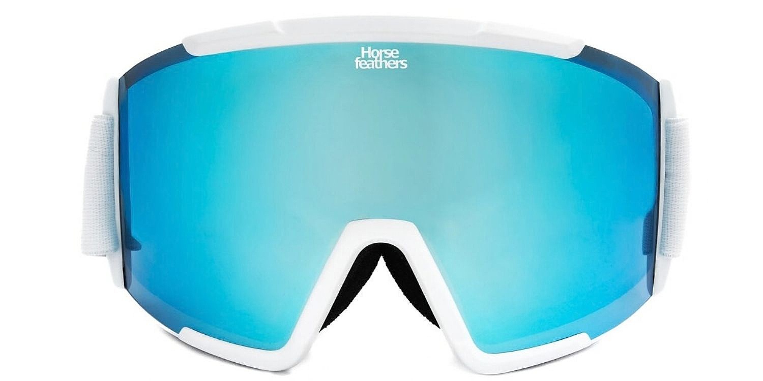 masque de ski  Horsefeathers Feston - White/Mirror Blue - men´s