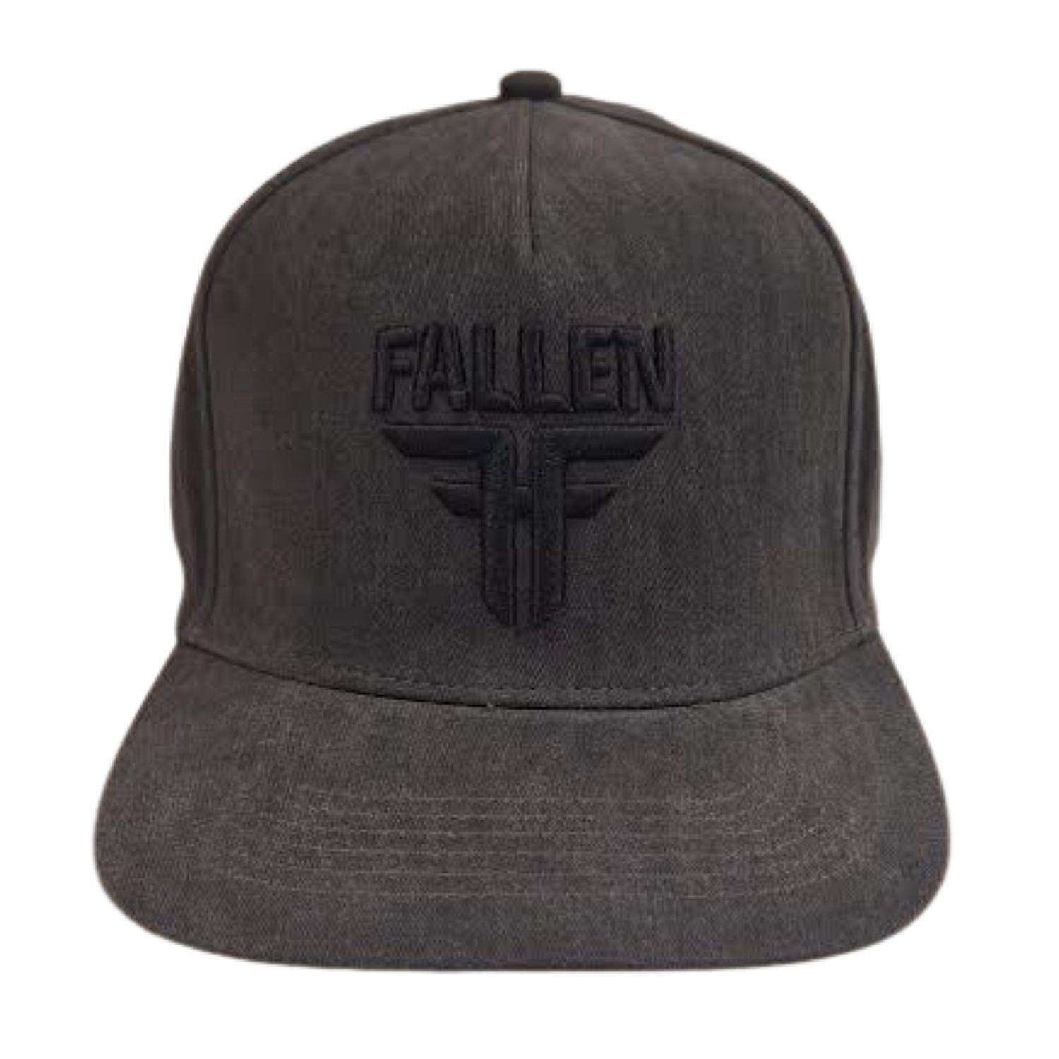 cap Fallen Insignia Flat - Black Washed/Black - men´s