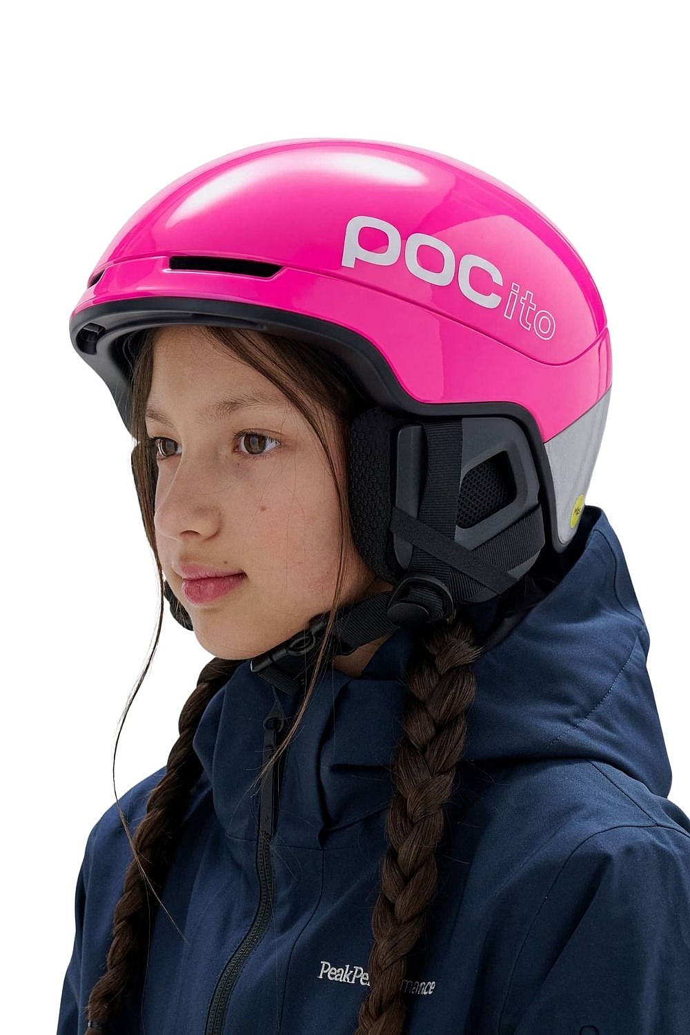 helma Poc POCito Obex Mips - Fluorescent Pink - unisex junior